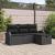 Set de canapea cu pernă cu depozitare 4 pcs Negru poliratan GartenMobel Dekor