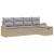 Set de canapea cu pernă 5 pcs Beige și gri deschis poliratan GartenMobel Dekor