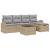 Set de canapea cu pernă Manual Beige și gri deschis poliratan GartenMobel Dekor