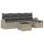 Set de canapea cu pernă Manual 6 pcs Gri deschis poliratan GartenMobel Dekor