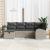 Set de canapea cu pernă Manual 6 pcs Gri deschis poliratan GartenMobel Dekor