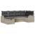 Set de canapea cu pernă Manual 6 pcs Gri deschis poliratan GartenMobel Dekor