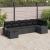Set de canapea cu pernă cu depozitare 7 pcs Negru poliratan GartenMobel Dekor