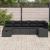 Set de canapea cu pernă cu depozitare 7 pcs Negru poliratan GartenMobel Dekor