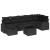 Set de canapea cu pernă cu depozitare 8 pcs Negru poliratan GartenMobel Dekor