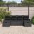 Set de canapea cu pernă cu depozitare 6 pcs Negru poliratan GartenMobel Dekor