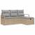 Set de canapea cu pernă 4 pcs Beige și gri deschis poliratan GartenMobel Dekor