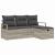Set de canapea cu pernă Manual 4 pcs Gri deschis poliratan GartenMobel Dekor