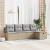 Set de canapea cu pernă 5 pcs Beige și gri deschis poliratan GartenMobel Dekor