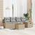 Set de canapea cu pernă Manual Beige și gri deschis poliratan GartenMobel Dekor