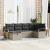 Set de canapea cu pernă Manual 6 pcs Gri deschis poliratan GartenMobel Dekor