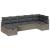 Set de canapea cu pernă cu depozitare 7 pcs Gri poliratan GartenMobel Dekor