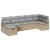 Set de canapea cu pernă 7 pcs Beige și gri deschis poliratan GartenMobel Dekor