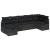 Set de canapea cu pernă cu depozitare 7 pcs Negru poliratan GartenMobel Dekor