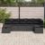 Set de canapea cu pernă cu depozitare 7 pcs Negru poliratan GartenMobel Dekor