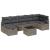Set de canapea cu pernă cu depozitare 8 pcs Gri poliratan GartenMobel Dekor