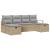 Set de canapea cu pernă 6 pcs Beige și gri deschis poliratan GartenMobel Dekor