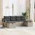 Set de canapea cu pernă Manual 6 pcs Gri deschis poliratan GartenMobel Dekor