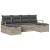 Set de canapea cu pernă Manual 6 pcs Gri deschis poliratan GartenMobel Dekor