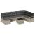 Set de canapea cu pernă Manual 9 pcs Gri deschis poliratan GartenMobel Dekor