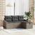 Set de canapea cu pernă cu depozitare 4 pcs Gri poliratan GartenMobel Dekor