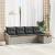 Set de canapea cu pernă 5 pcs Gri deschis poliratan GartenMobel Dekor
