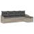 Set de canapea cu pernă 5 pcs Gri deschis poliratan GartenMobel Dekor