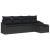 Set de canapea cu pernă cu depozitare 5 pcs Negru poliratan GartenMobel Dekor