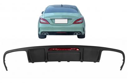 Difuzor cu Evacuare Dubla Mercedes CLS Sedan W218 (2011-2017) pentru bara AMG Sport Line