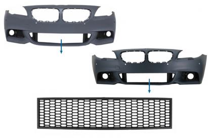 Grila central inferioara compatibila cu BMW Seria 5 F10 F11 M-Tech (2009-2017)