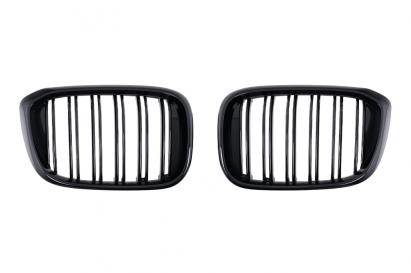 Grile Centrale BMW X3 G01 (11.2017-2021) X4 G02 (02.2018-2021) Negru Lucios Duble