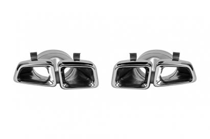 Set de capete cromate tip 63 AMG potrivit pentru Mercedes ML W166, GL X166 2011-2015, stânga și dreapta