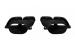 Capace de evacuare AMG negre tip C63 potrivite pentru Mercedes Clasa C W205, C205, S205, A205, SL R232, GLC SUV X253, GLC Coupe C253, dupa 2019, Clasa C W206/S206 dupa 2021