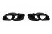 Capace de evacuare AMG negre tip C63 potrivite pentru Mercedes Clasa C W205, C205, S205, A205, SL R232, GLC SUV X253, GLC Coupe C253, dupa 2019, Clasa C W206/S206 dupa 2021
