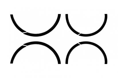 Extensii pentru aripi potrivite pentru Mercedes GLE W166 2015-2019 cu bare AMG