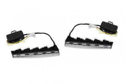 Lumini de zi potrivite pentru Mercedes G-Class W463 după 1989 cu bază cromată