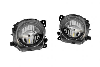 Set de proiectoare LED potrivite pentru BMW Seria 5 F10, F11, Seria 5 GT F07 2013-2016 Crom, Stânga + Dreapta