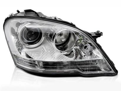 Far drept reflector potrivit pentru Mercedes ML W164 2009-2011 cu bază cromată