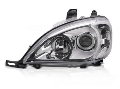Far stâng reflector potrivit pentru Mercedes ML W163 2001-2005 cu bază cromată