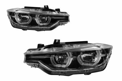 Set de faruri LED tip LCI potrivit pentru BMW Seria 3 F30 sedan, F31 touring 2013-2015 pentru modelele cu faruri xenon din fabrică
