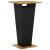 Set mobilier bar de grădină cu perne, 3 piese, negru, poliratan GartenMobel Dekor