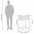 Set mobilier bar de grădină cu perne, 3 piese, negru, poliratan GartenMobel Dekor