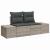 Set de canapele pentru grădină 4 pcs Gri deschis Rattan poli GartenMobel Dekor