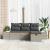 Set de canapele pentru grădină 4 pcs Gri deschis Rattan poli GartenMobel Dekor
