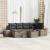 Set de canapele pentru grădină cu pernă 7 pcs Gri poliratan GartenMobel Dekor