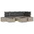 Set de canapele pentru grădină 7 pcs Gri deschis poliratan GartenMobel Dekor