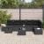 Set de canapele pentru grădină cu pernă 8 pcs Negru poliratan GartenMobel Dekor