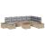 Set de canapele pentru grădină cu pernă 9 pcs Bej Rattan poli GartenMobel Dekor
