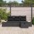 Set de canapele pentru grădină cu pernă 4 pcs Negru poliratan GartenMobel Dekor