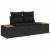 Set de canapele pentru grădină cu pernă 6 pcs Negru Rattan poli GartenMobel Dekor